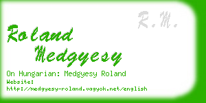 roland medgyesy business card